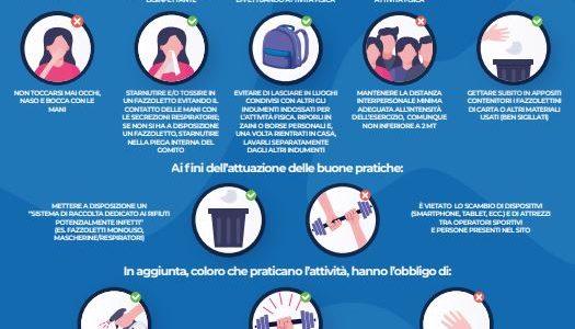 Nuovo protocollo attuativo delle “Linee Guida per l’attività sportiva di base e l’attività motoria in genere” del Dipartimento per lo Sport