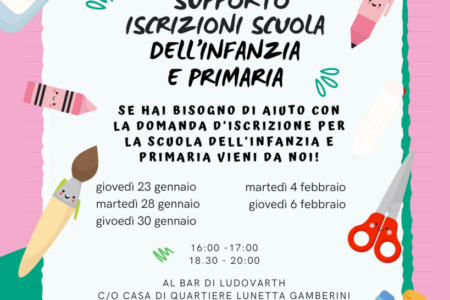 Supporto iscrizioni scuole infanzia e primaria